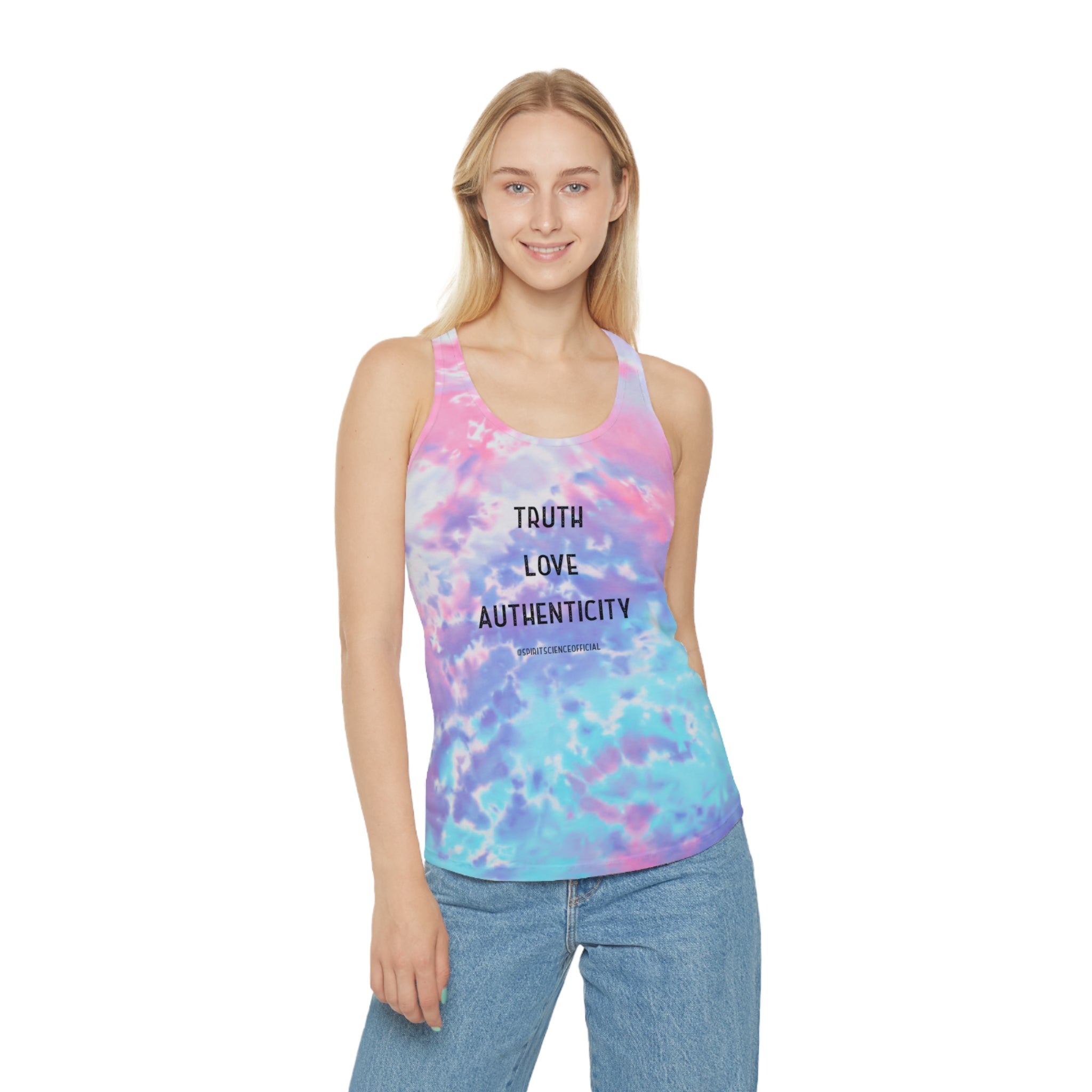 Truth Love Authenticity Tie Dye Tank Top
