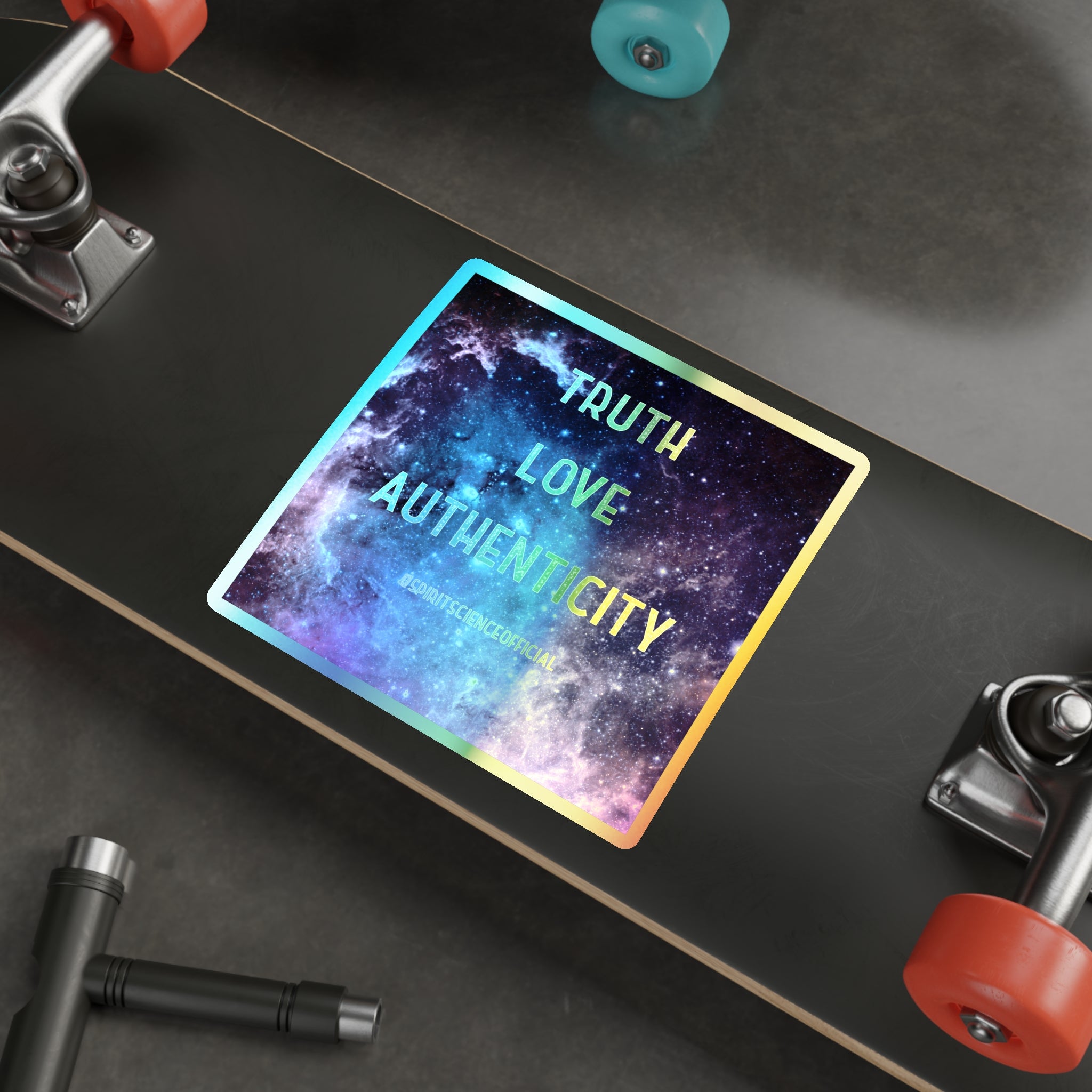 Truth Love Authenticity Holographic Sticker