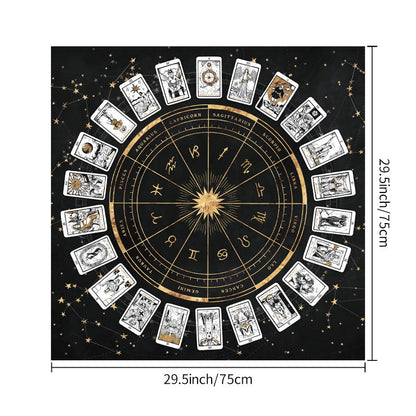 Tarot Reading Cloth - Moon Phase Mandala