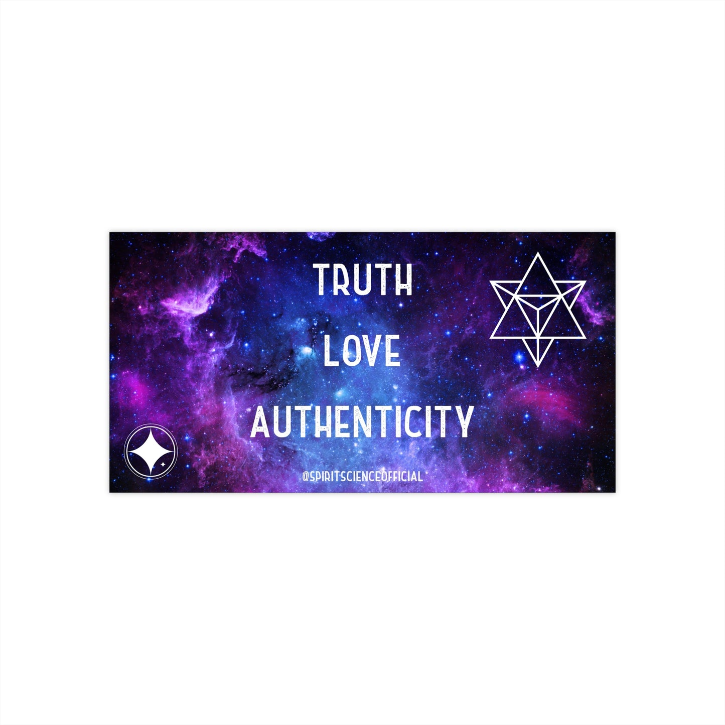 Truth Love Authenticity Bumper Sticker