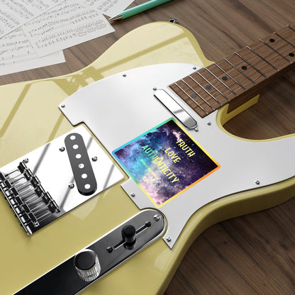 Truth Love Authenticity Holographic Sticker