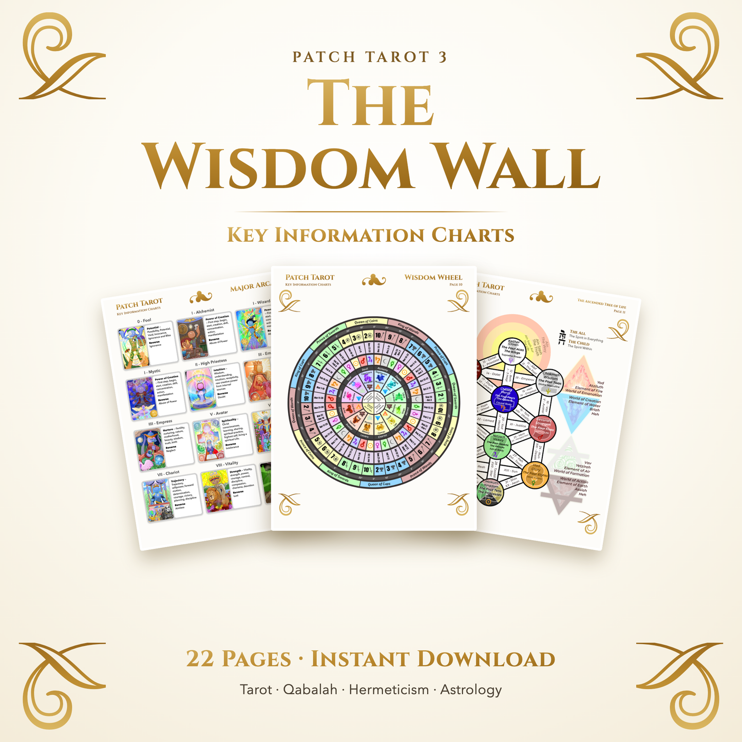 The Wisdom Wall ~ Patch Tarot 3 promo image