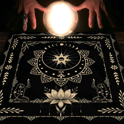 Tarot Reading Cloth - Moon Phase Mandala