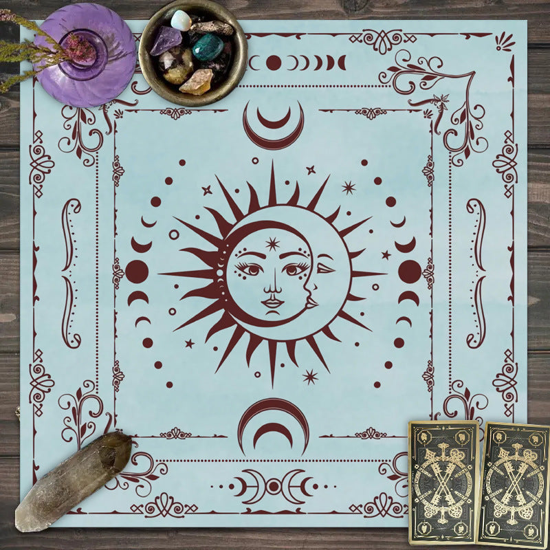 Tarot Reading Cloth - Moon Phase Mandala